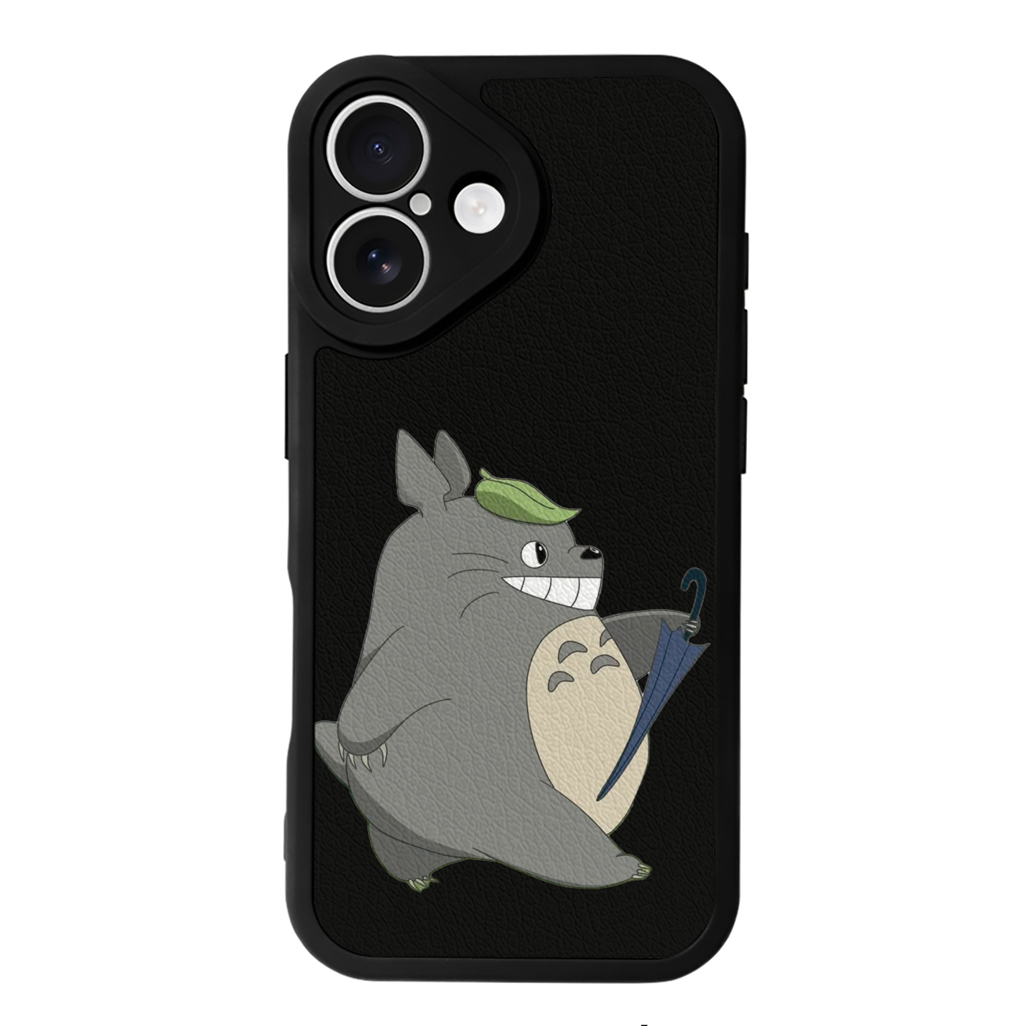 （画像用） となりのトトロ 草壁メイ 草壁サツキ My Neighbor Totoro Satsuki Kusakabe Mei Kusakabe 【iPhone 16シリーズ対応】シリコンスマホケース（レザー調） 材質：シリコン